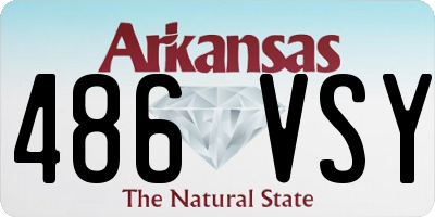 AR license plate 486VSY