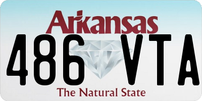 AR license plate 486VTA