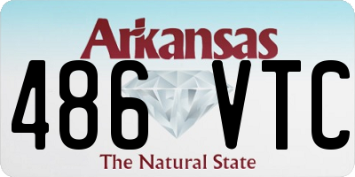 AR license plate 486VTC