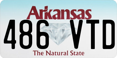 AR license plate 486VTD