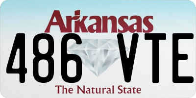 AR license plate 486VTE