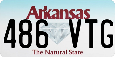 AR license plate 486VTG