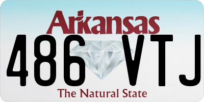 AR license plate 486VTJ