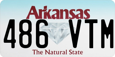 AR license plate 486VTM