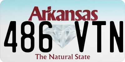 AR license plate 486VTN