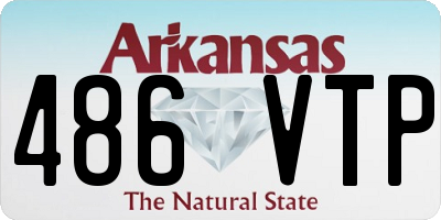 AR license plate 486VTP
