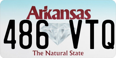 AR license plate 486VTQ