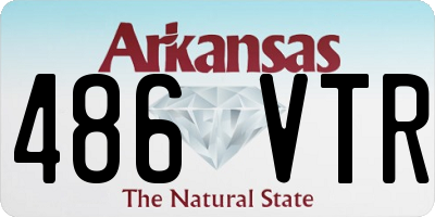 AR license plate 486VTR