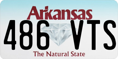 AR license plate 486VTS