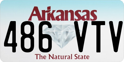 AR license plate 486VTV