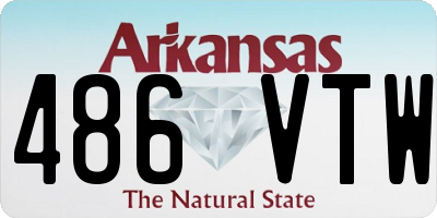 AR license plate 486VTW