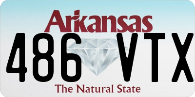 AR license plate 486VTX