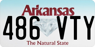 AR license plate 486VTY