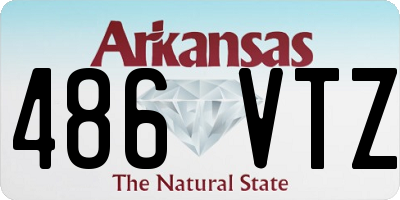 AR license plate 486VTZ