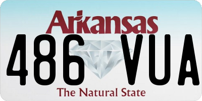 AR license plate 486VUA