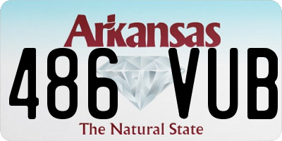 AR license plate 486VUB