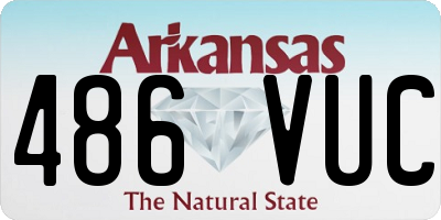 AR license plate 486VUC