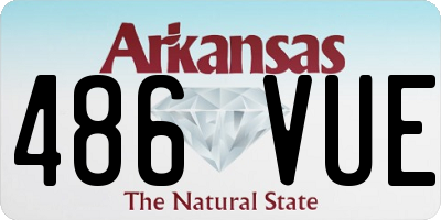 AR license plate 486VUE