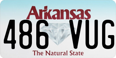 AR license plate 486VUG