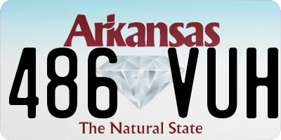 AR license plate 486VUH