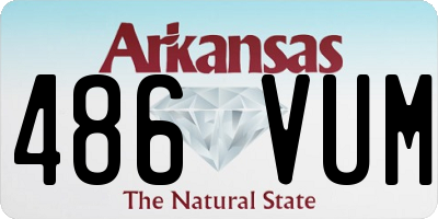 AR license plate 486VUM