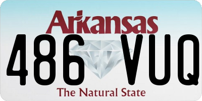AR license plate 486VUQ