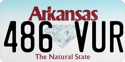 AR license plate 486VUR