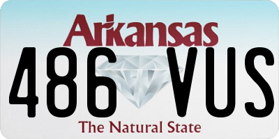 AR license plate 486VUS