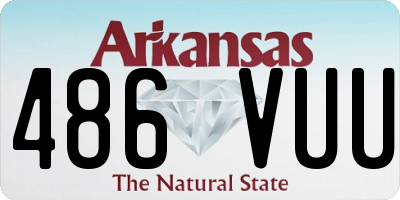 AR license plate 486VUU