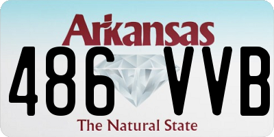 AR license plate 486VVB