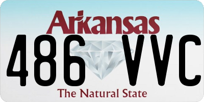 AR license plate 486VVC