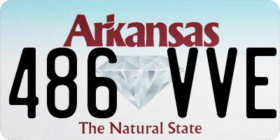 AR license plate 486VVE