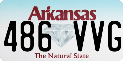 AR license plate 486VVG