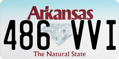 AR license plate 486VVI