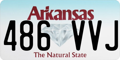 AR license plate 486VVJ