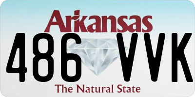 AR license plate 486VVK