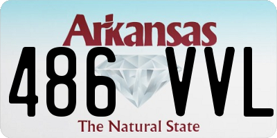 AR license plate 486VVL