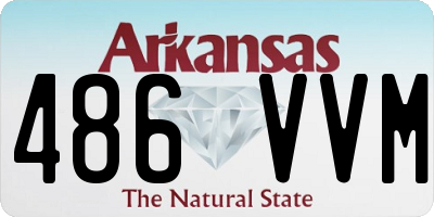 AR license plate 486VVM