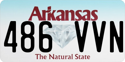 AR license plate 486VVN