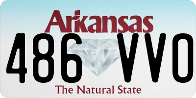 AR license plate 486VVO