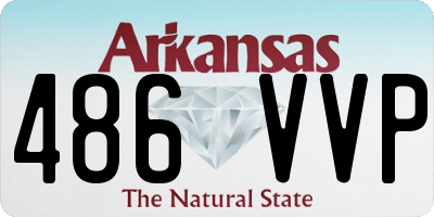 AR license plate 486VVP