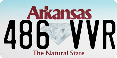 AR license plate 486VVR