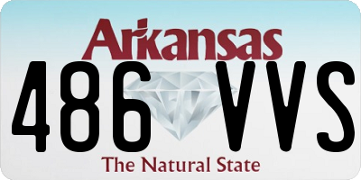AR license plate 486VVS