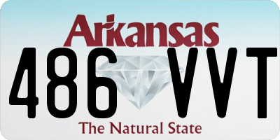 AR license plate 486VVT