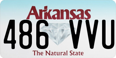 AR license plate 486VVU