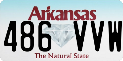 AR license plate 486VVW