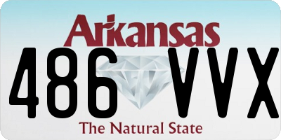 AR license plate 486VVX