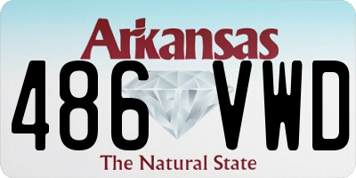 AR license plate 486VWD