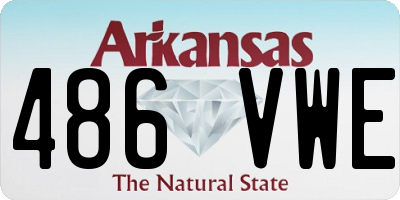 AR license plate 486VWE