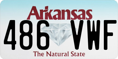 AR license plate 486VWF